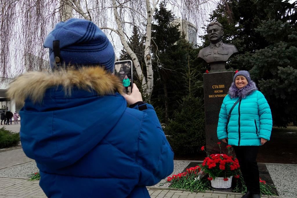 Il busto di Stalin a Volgograd