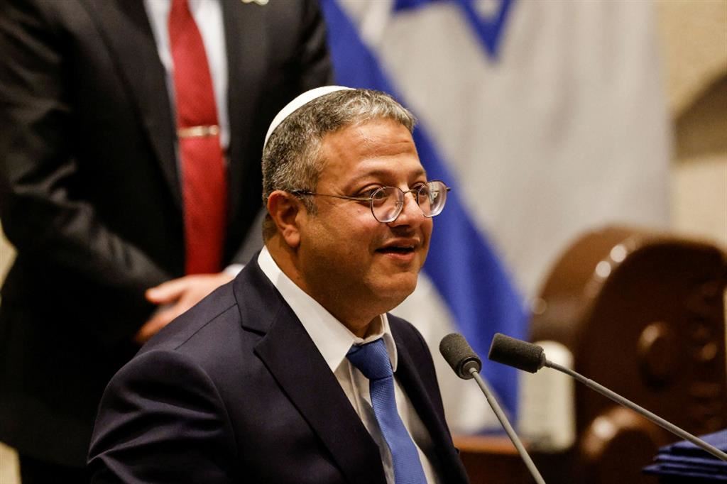 Itamar Ben-Gvir, leader dell'estrema destra israeliana e ministro della Sicurezza