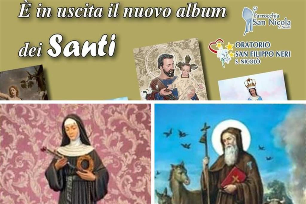 Da Agata a Nicola, le vite dei santi raccolte in un album. Di figurine