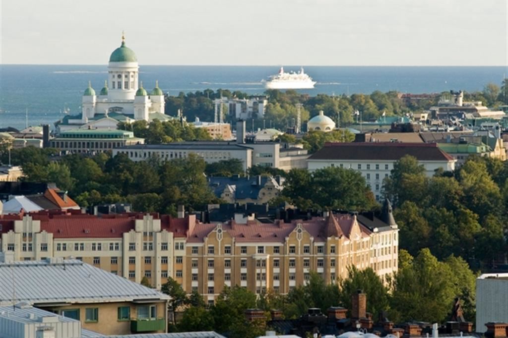Una veduta di Helsinki, capitale della Finlandia