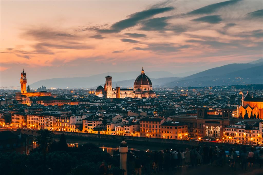 Una vista di Firenze, città da oltre dieci milioni di turisti all'anno