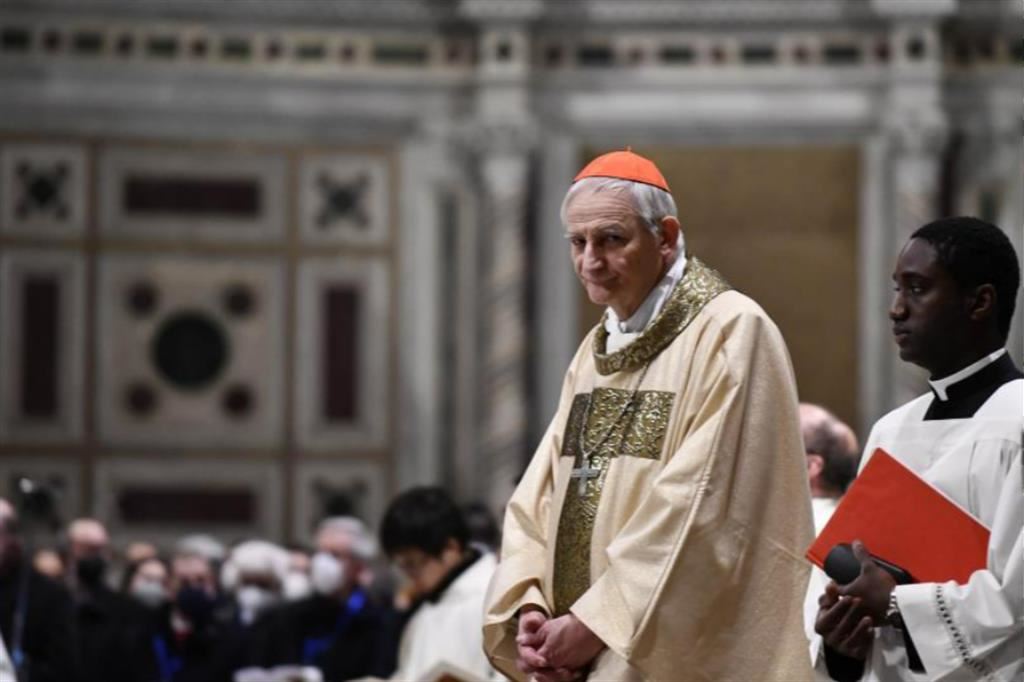 Il cardinale Zuppi alla Messa per i 55 anni di Sant'Egidio
