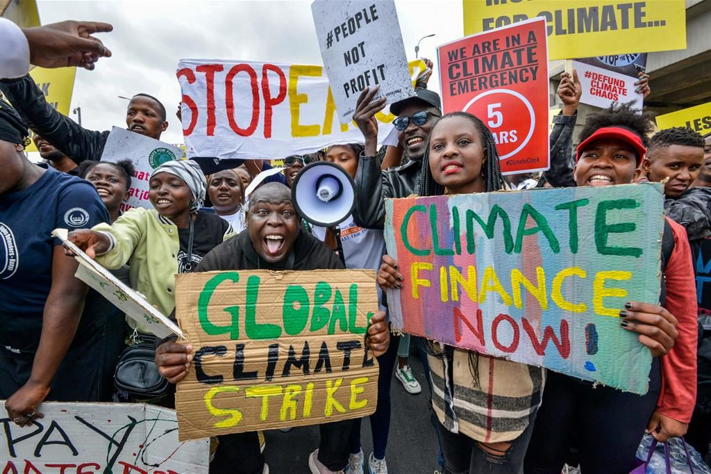 Attivisti per il clima a Nairobi, in Kenya