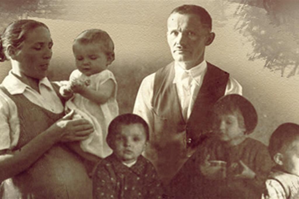 Un'immagine della famiglia Ulma