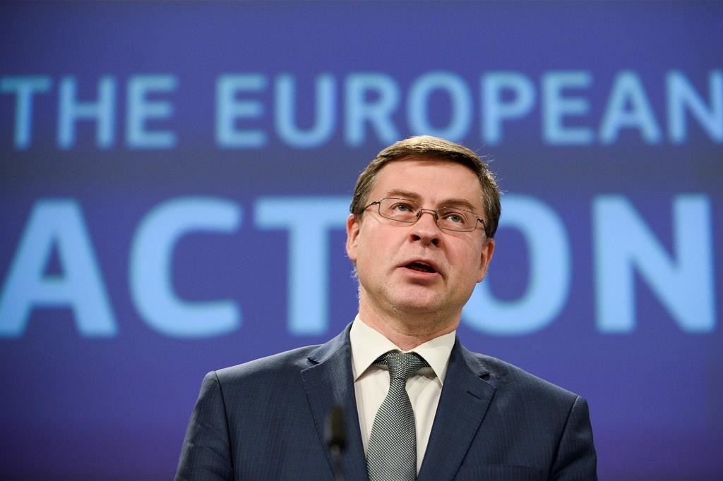 Il vice presidente della Commissione Ue Dombrovskis