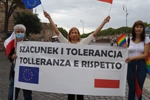 I polacchi d'Italia in piazza per le libertà e i diritti civili