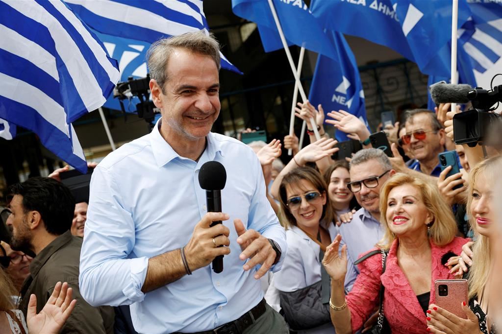 Il premier greco uscente, il conservatore Kyriakos Mitsotakis