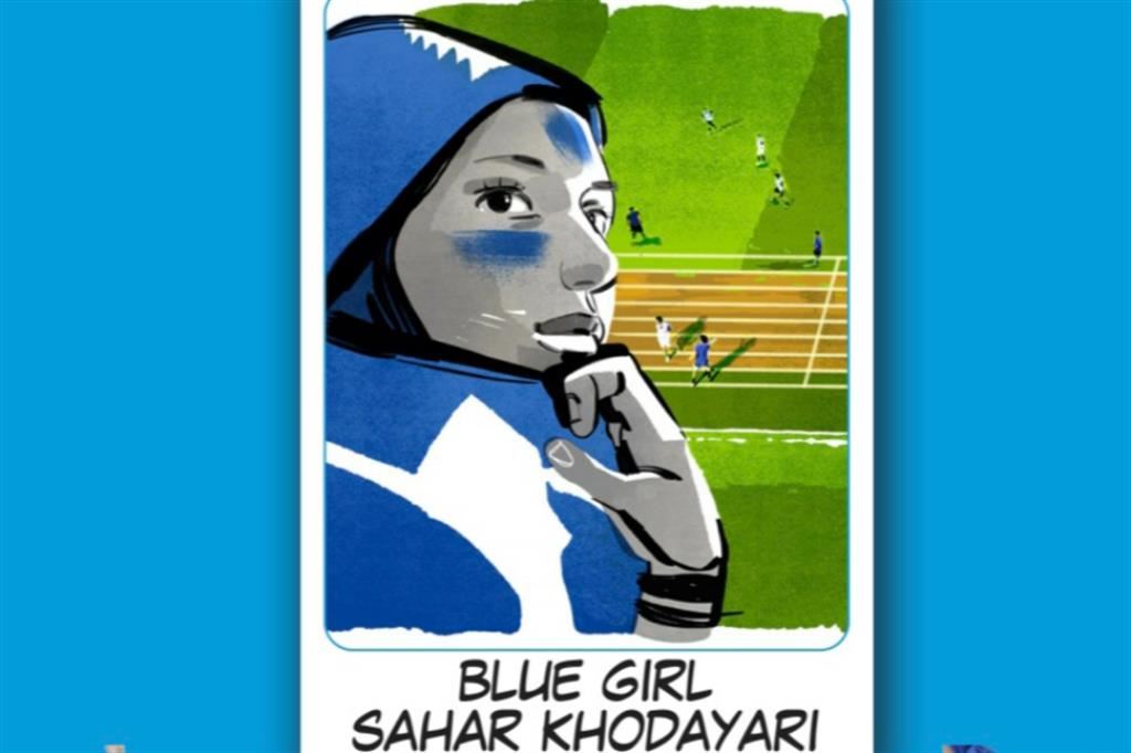 Sahar è una giovane piena di vita, tifosa dell’Esteghlal FC di Teheran. Ma il regime iraniano non permette ancora alle donne di andare allo stadio: per veder giocare la squadra del cuore, allora, Sahar si traveste da uomo e tenta di introdursi di nascosto allo stadio Azadi, ma viene scoperta e arrestata.  Atto peccaminoso, non avendo indossato l’hijab in luogo pubblico e offesa a pubbici ufficiali: queste sono le pesanti accuse a suo carico. Alla prima udienza lei sente che la condanna potrebbe essere da 6 mesi a 2 anni di carcere. Uscita dal tribunale, in un gesto di protesta e di disperazione insieme, Sahar decide di darsi fuoco.  Morirà una settimana dopo, il 9 settembre 2019, per le gravi ustioni riportate.