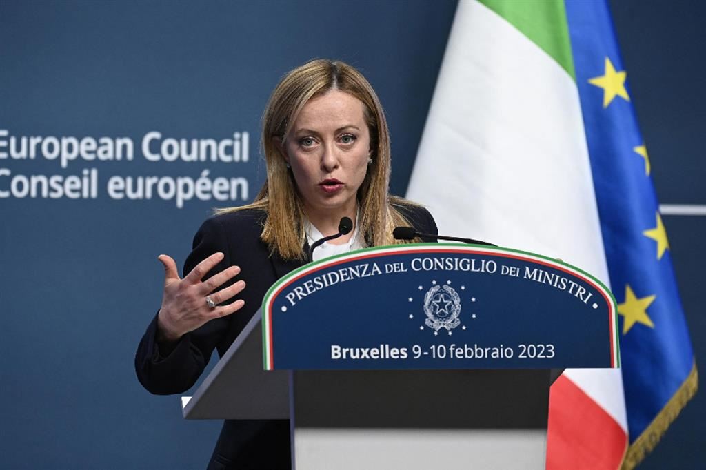 Giorgia Meloni al Consiglio Ue