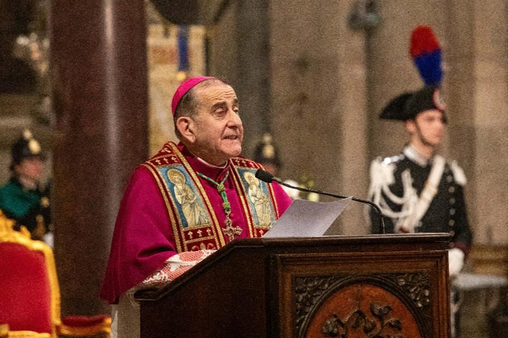 Milano, Basilica di Sant'Ambrogio: l'arcivescovo Delpini pronuncia il "Discorso alla Città"