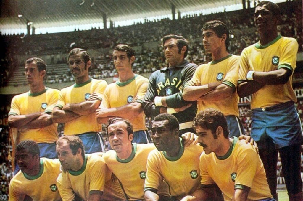 La Nazionale brasiliana che vinse i Mondiali del 1970, considerata la più forte di tutti i tempi