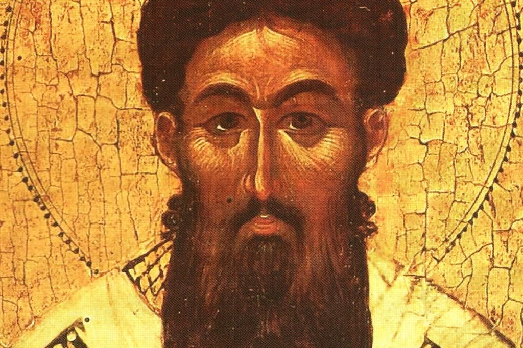 Maestro della Grecia settentrionale, “San Gregorio Palamas”, XIV secolo (particolare)
