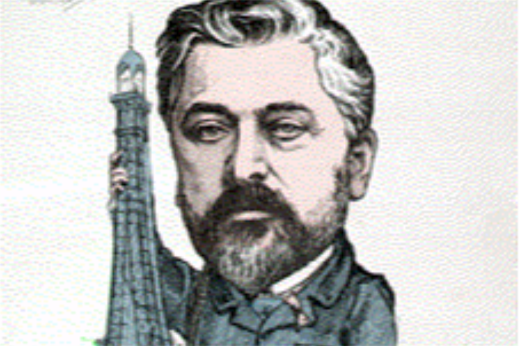 Caricatura pubblicata il 14 febbraio 1887 sul giornale Le Temps raffigurante Gustave Eiffel