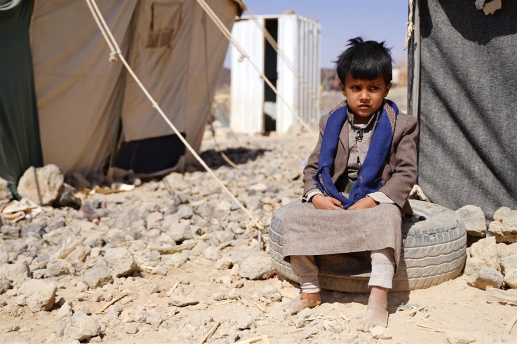 Campo profughi di Alswidan Marib in Yemen