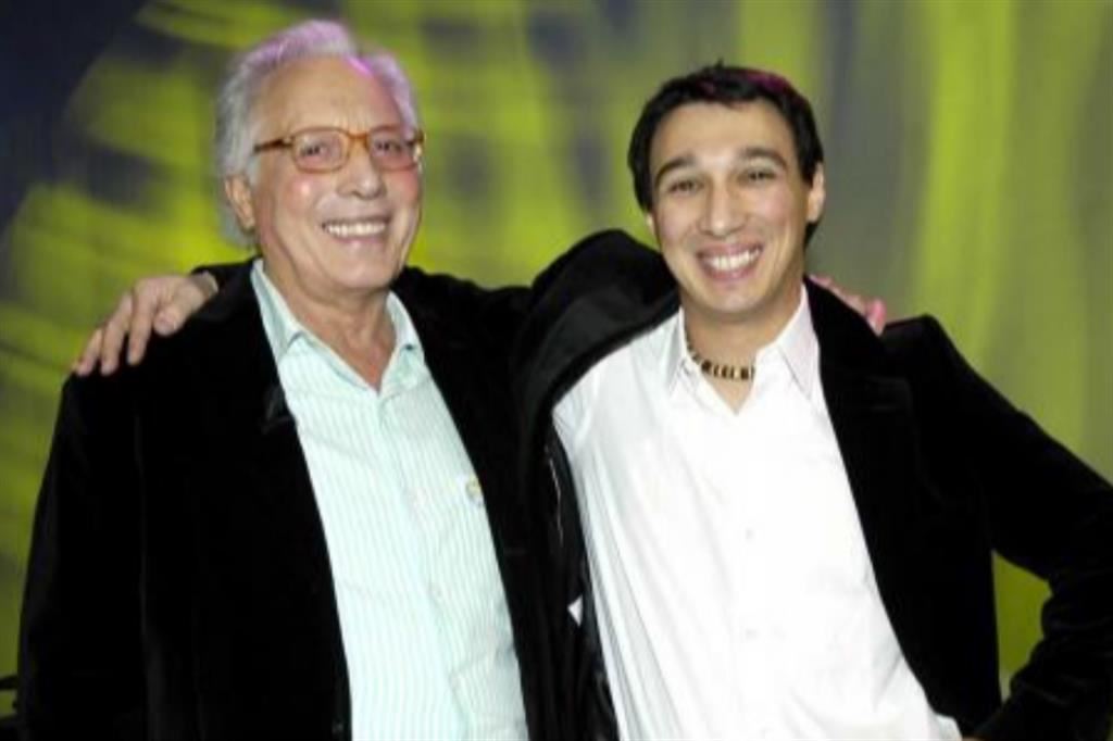 Paolo con suo padre, Enzo Jannacci