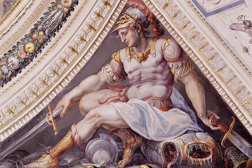 L’“Allegoria della clemenza” dipinta da Giorgio Vasari e Marco da Faenza a Palazzo Vecchio