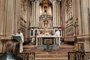 La chiesa degli italiani nel centro di Lisbona