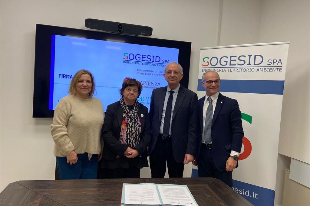 Firmati accordi di tirocinio tra Sogesid, Università La Sapienza e Tor Vergata di Roma