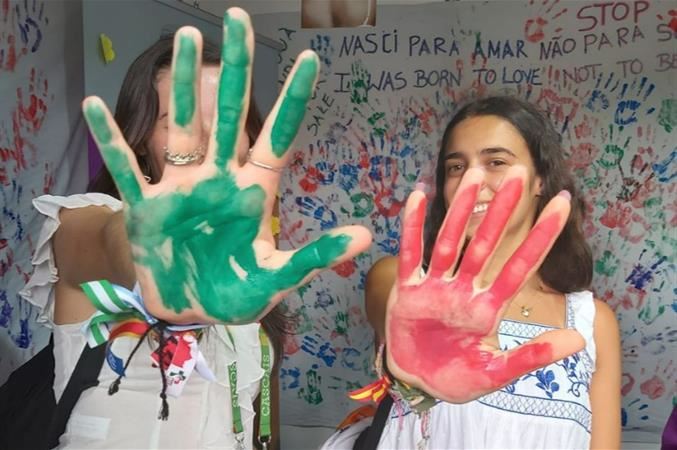 Street art alla Gmg, i giovani: vogliamo essere ambasciatori contro la tratta