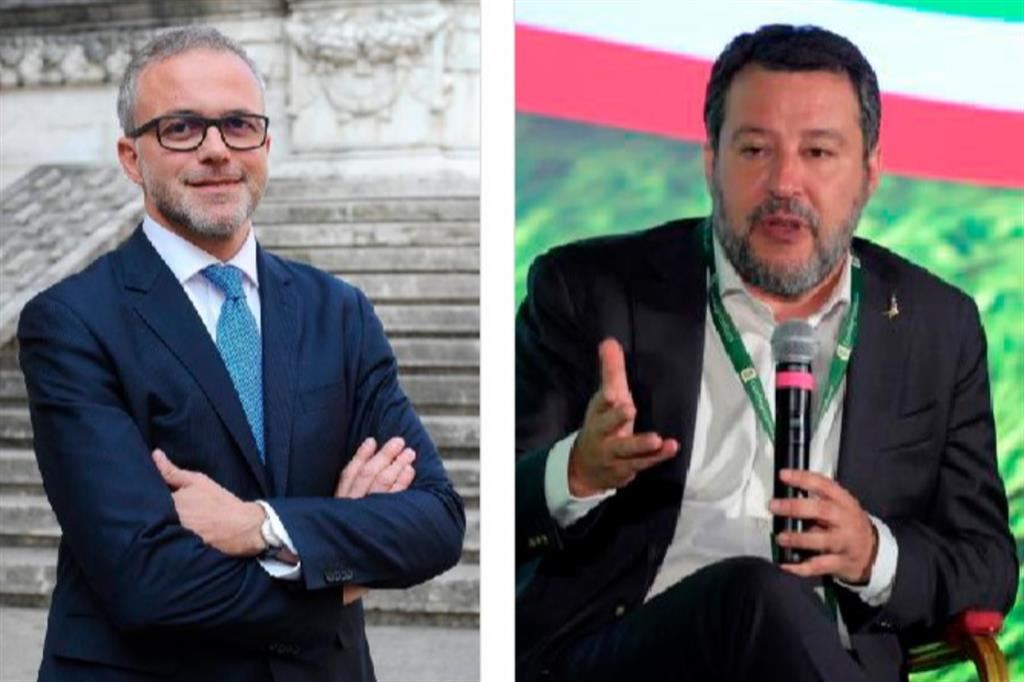 Il direttore dell'Agenzia delle Entrate, Ernesto Maria Ruffini (a sinistra), ieri protagonista di un botta e risposta a distanza con il ministro Salvini
