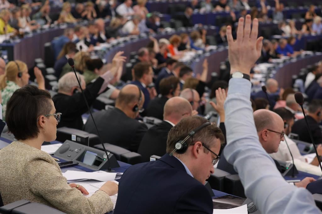 Una votazione al Parlamento europeo