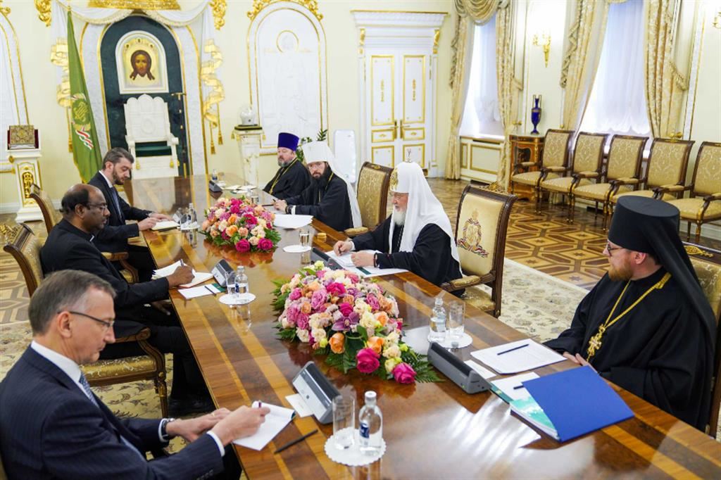 A Mosca l'incontro fra il patriarca russo Kirill e la delegazione del Consiglio ecumenico delle Chiese che ha promosso una missione a Kiev e Mosca
