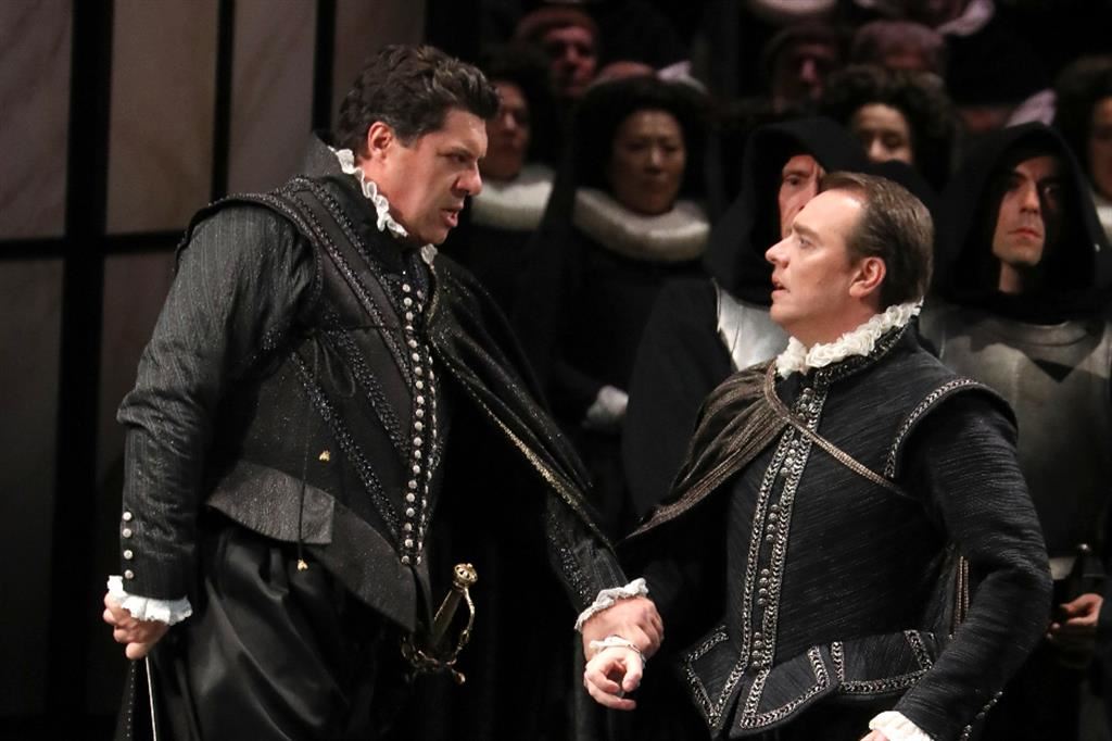 Il baritono Luca Salsi e il tenore Francesco meli protagonisyti del 2Don Carlo" di verdi che inaugura il 7 dicembre la stagione della Scala