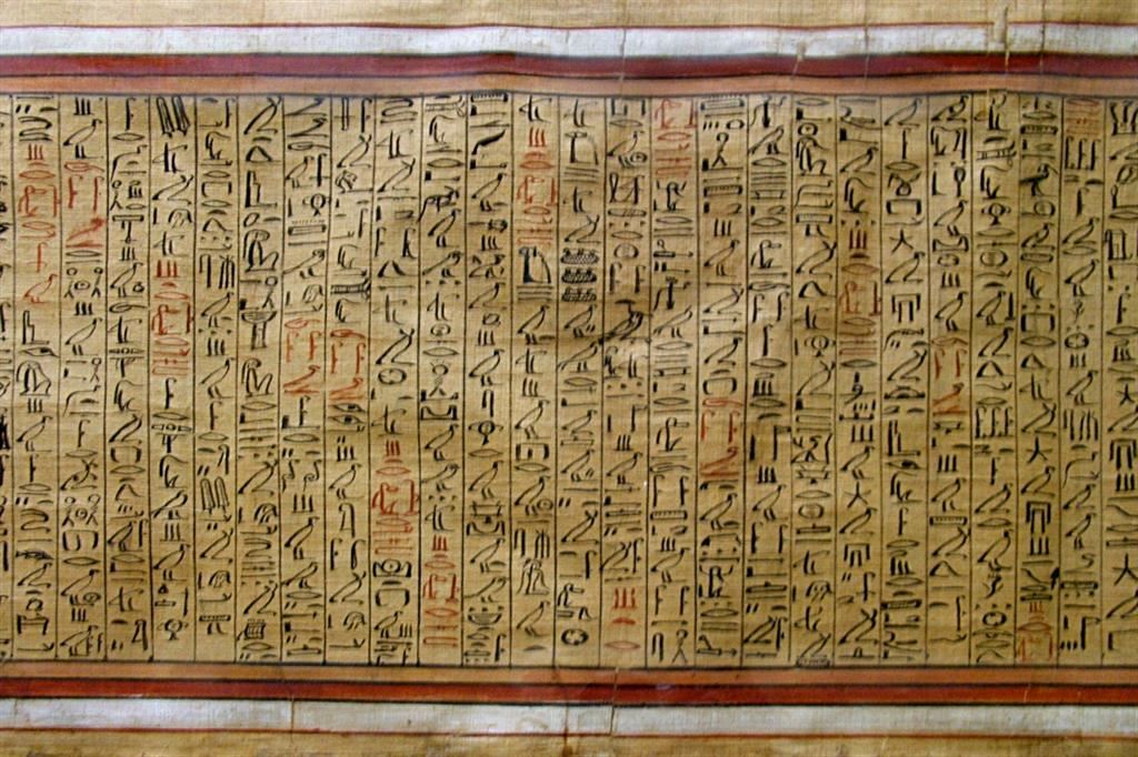 Parte centrale del papiro di Kha