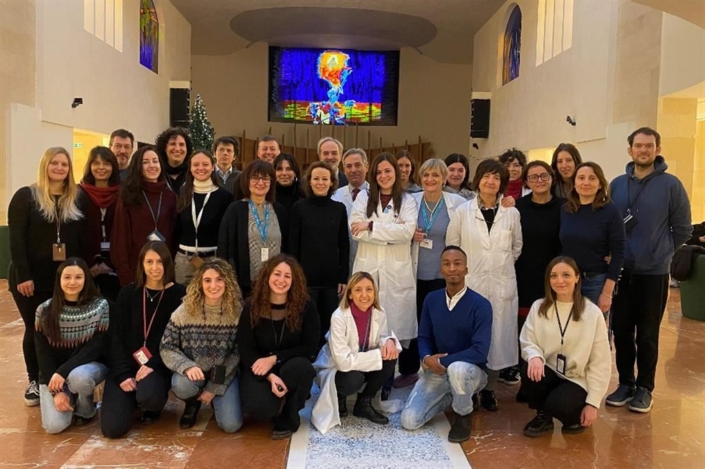 Il gruppo di ricercatori dell'Ospedale San Raffaele di Milano