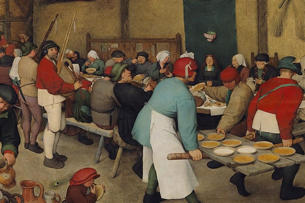 "Il banchetto nuziale" opera di Pieter Bruegel il Vecchio