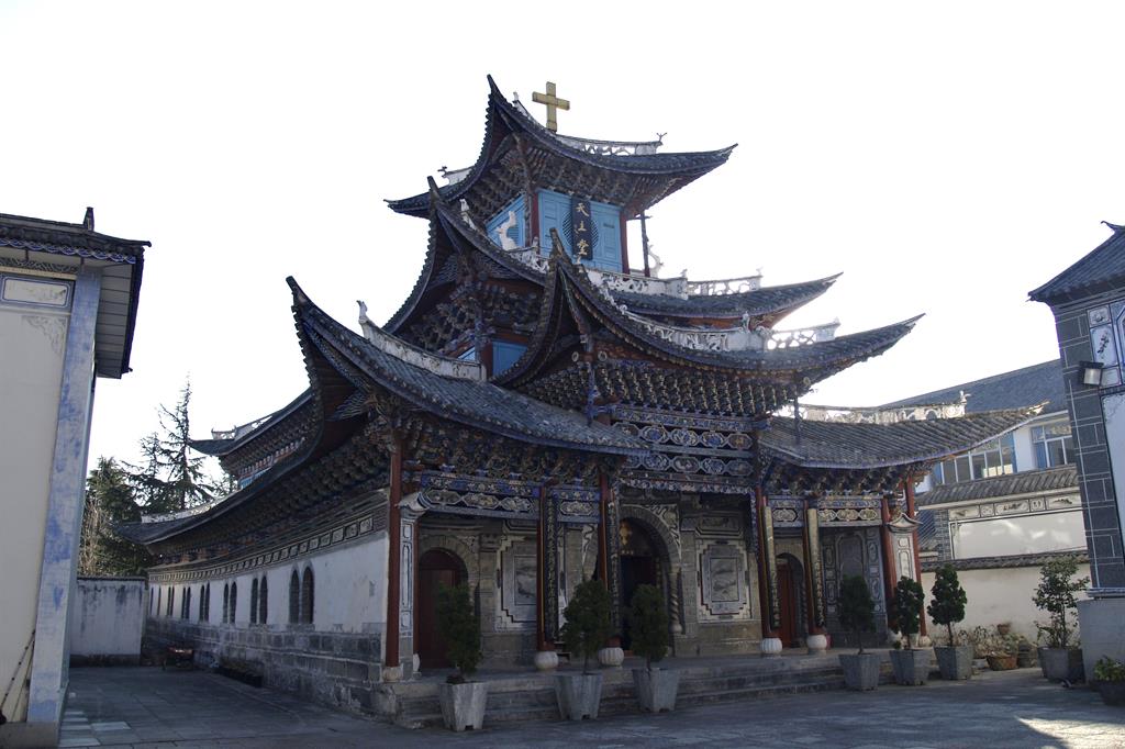 Una chiesa cattolica a Dali, in Cina