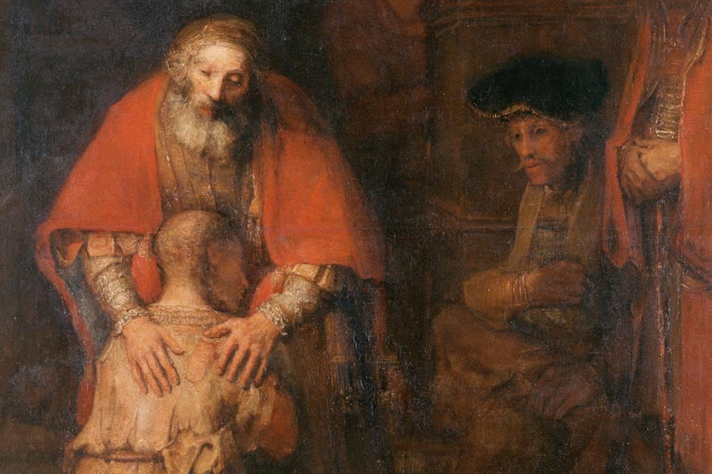 Particolare dal “Ritorno del figliol prodigo” di Rembrandt