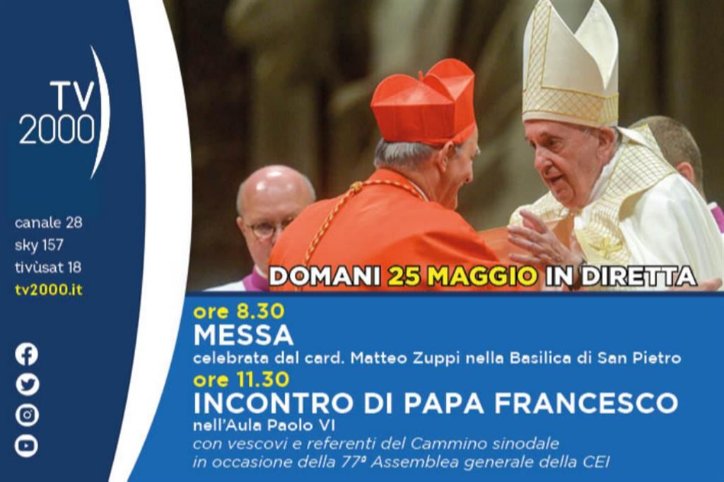 Un incontro di papa Francesco col cardinale Matteo Zuppi