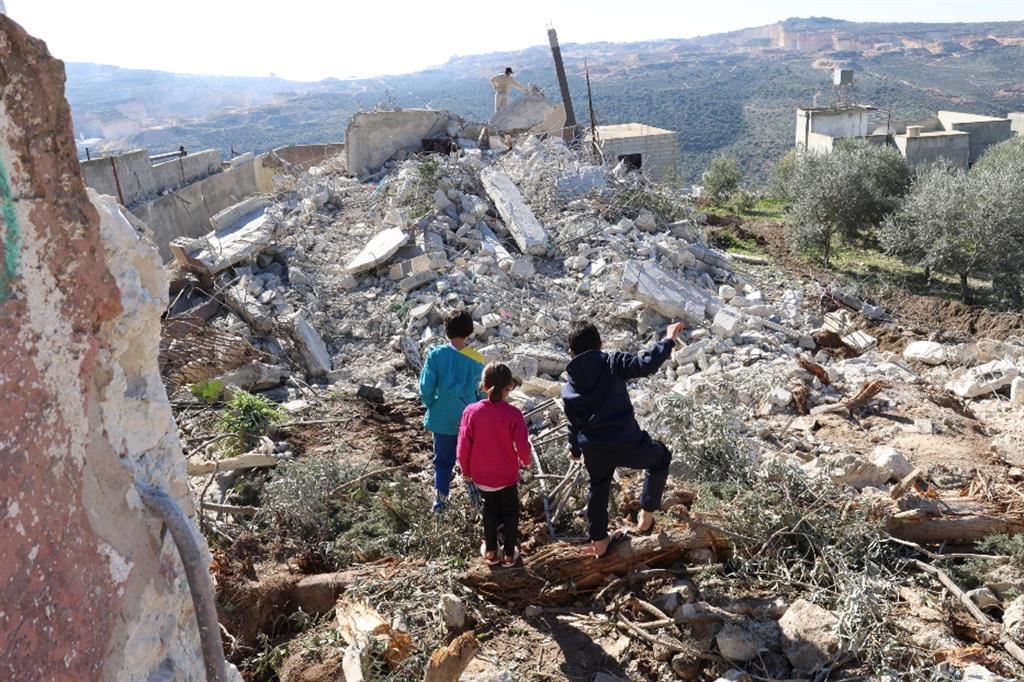 La casa di una famiglia palestinese a Nablus distrutta dall'esercito israeliano