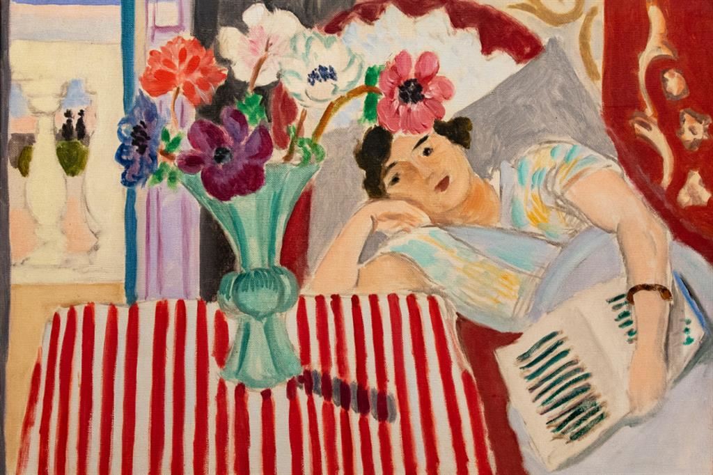 Henri Matisse, “Femme et anémones”, 1920-1921 (particolare)
