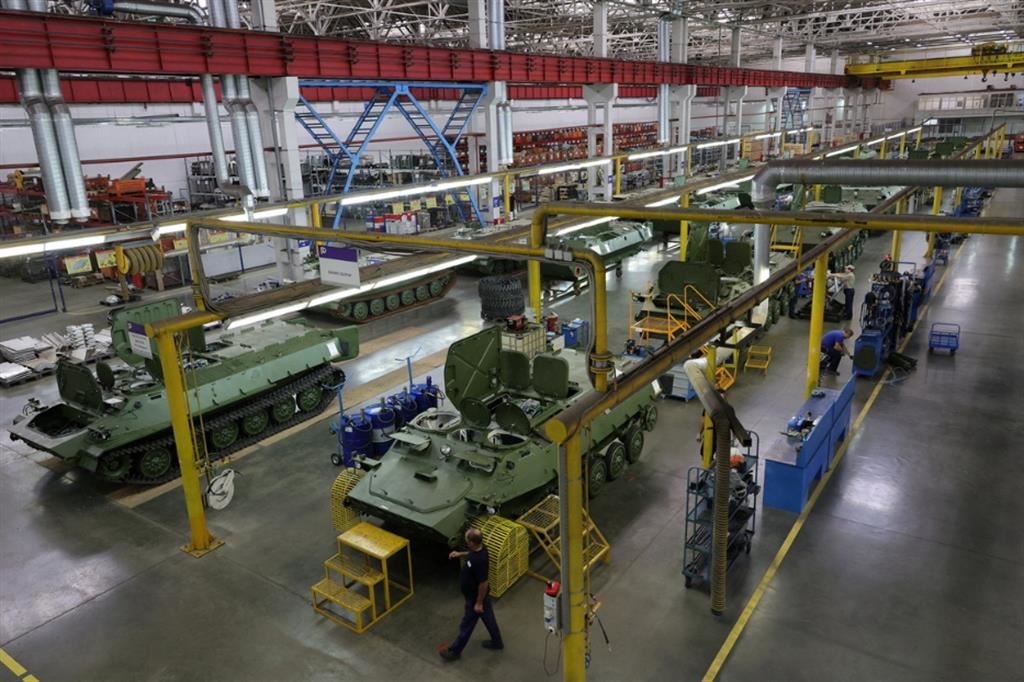 Una fabbrica militare russa
