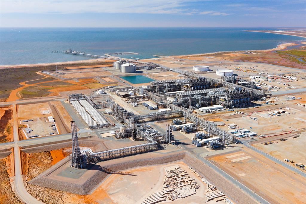 L'impianto di rigassificazione di Chevron a Wheatstone, in Australia