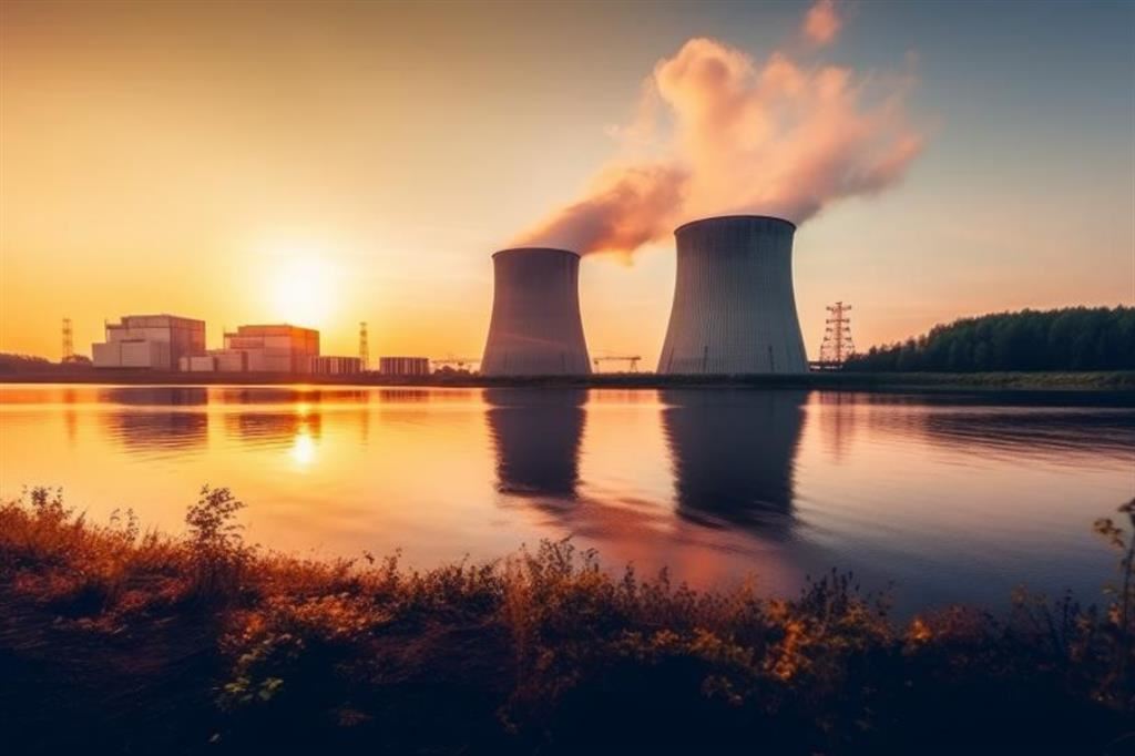 Un centrale per la produzione di energia nucleare