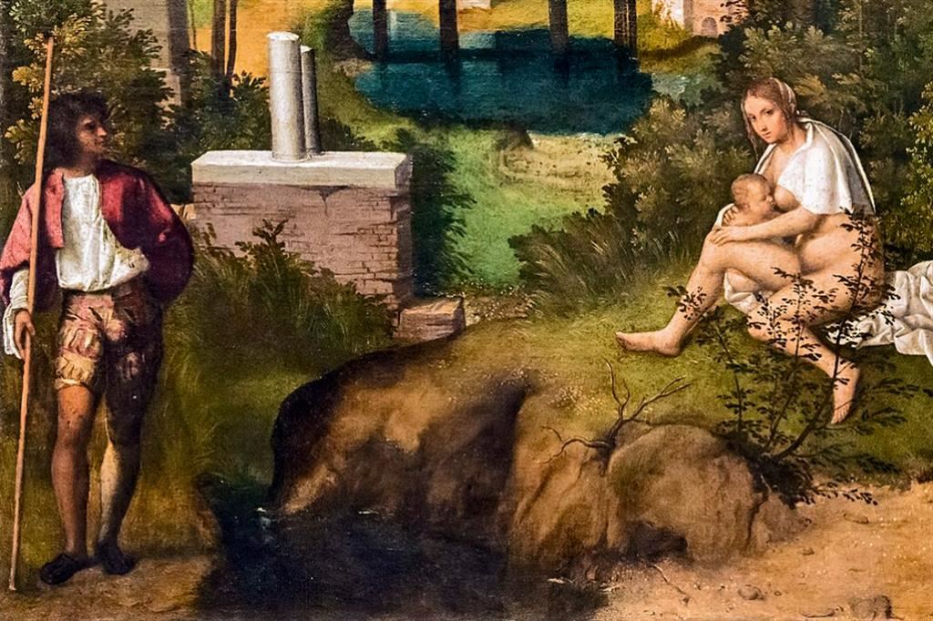 Giorgione, “Tempesta” (particolare). Venezia, Gallerie dell’Accademia