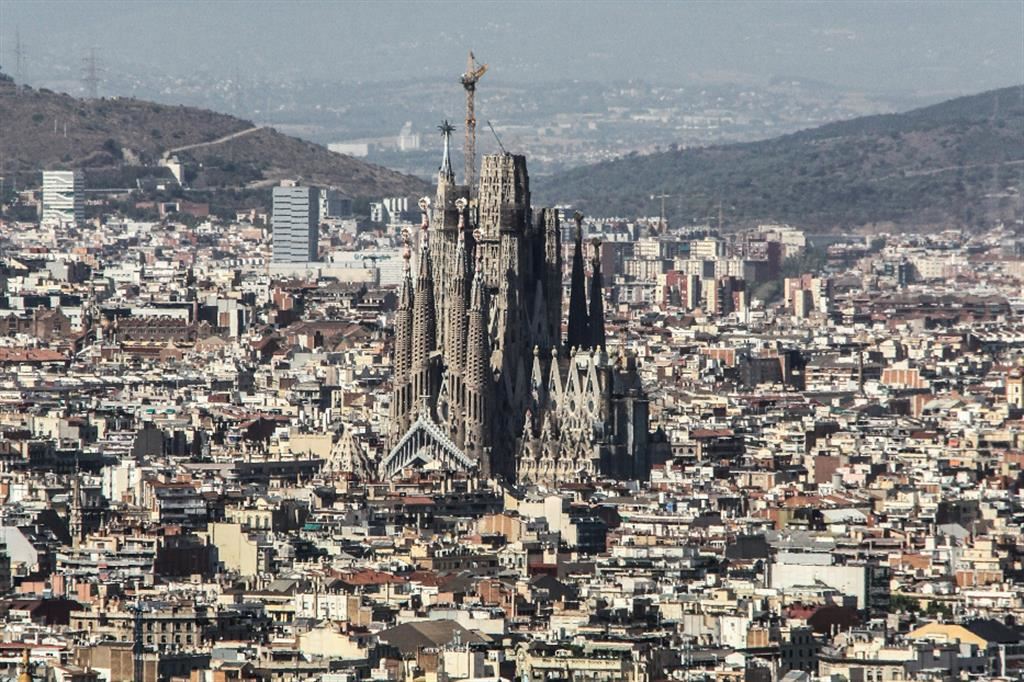 Il cantiere della Sagrada Familia, a Barcellona