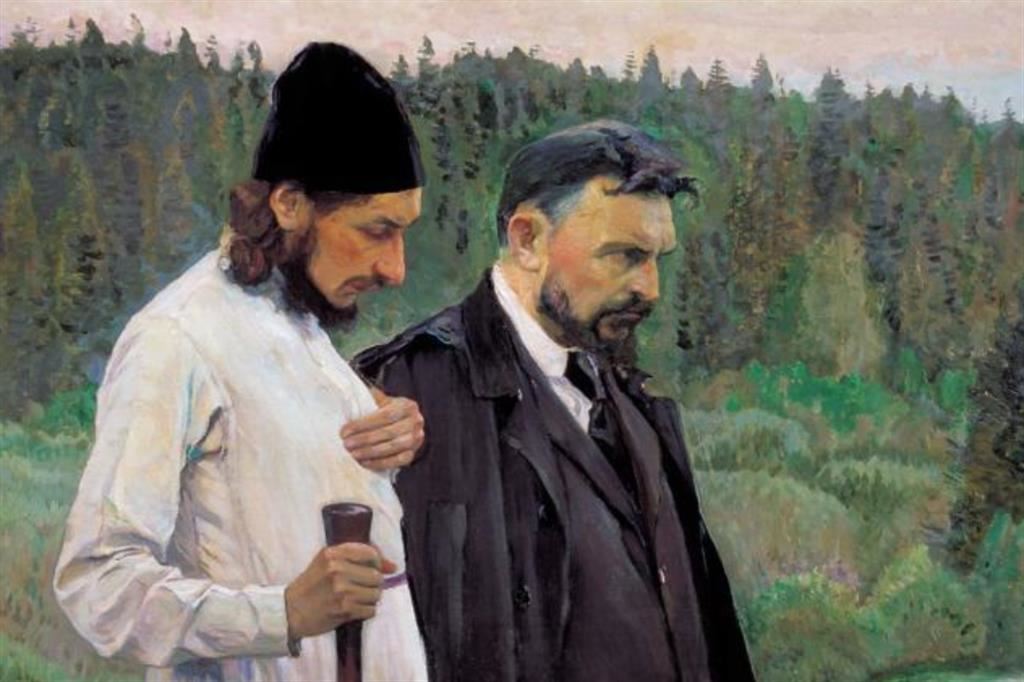 Michail Nesterov, “Filosofi”, 1917: Pavel Florenskij e Sergej Bulgakov
