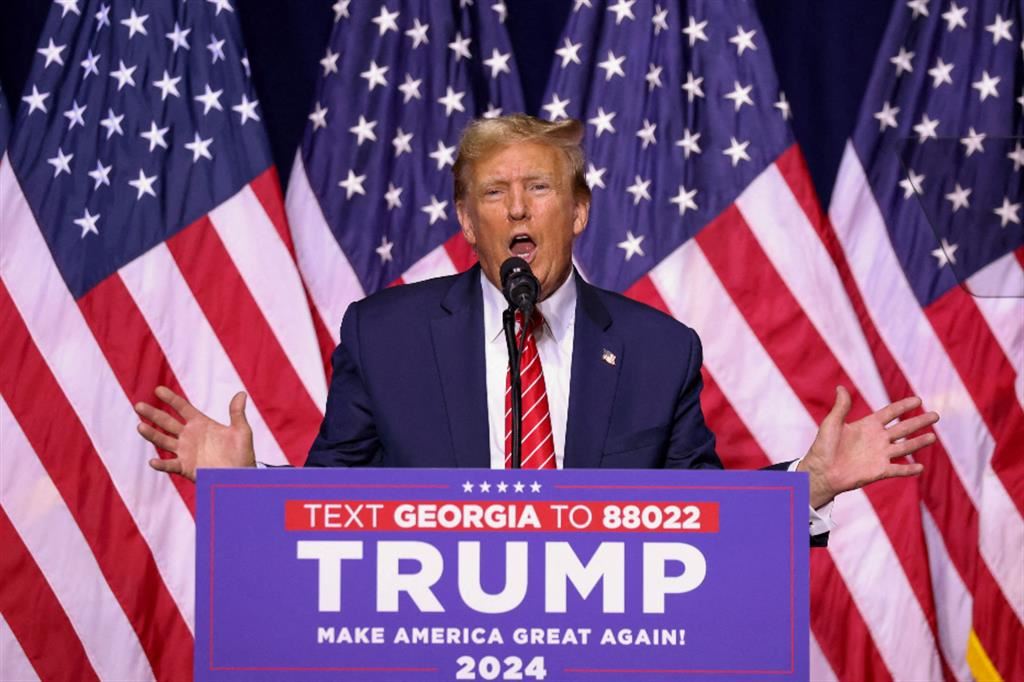 Trump al voto per i delegati della Georgia