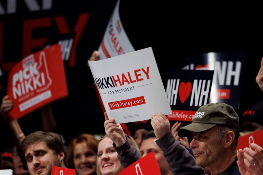 Sostenitori di Nikki Haley alle primarie repubblicane