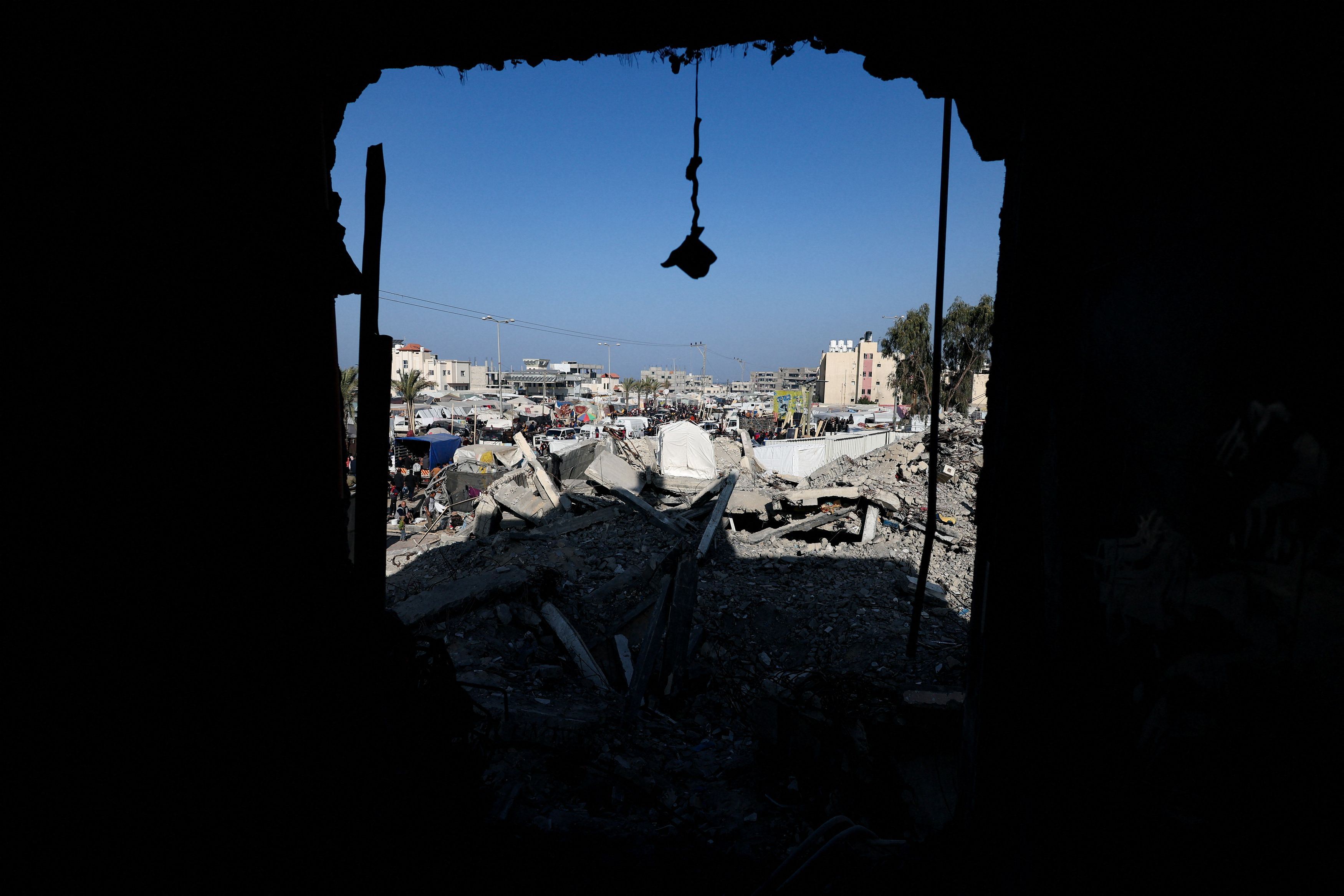 Gaza in macerie dopo 87 giorni di guerra
