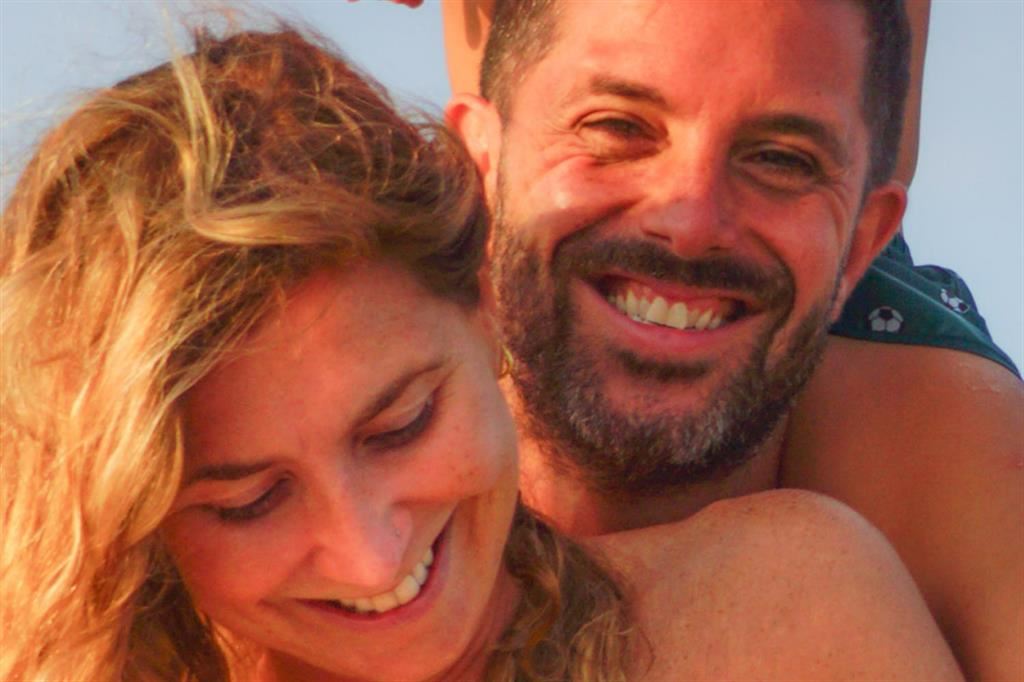 Fabiana Coriani e Matteo Manicardi, genitori di Michele ("super Michy"). nell'immagine diffusa dal Festival per la Giornata della Vita nascente