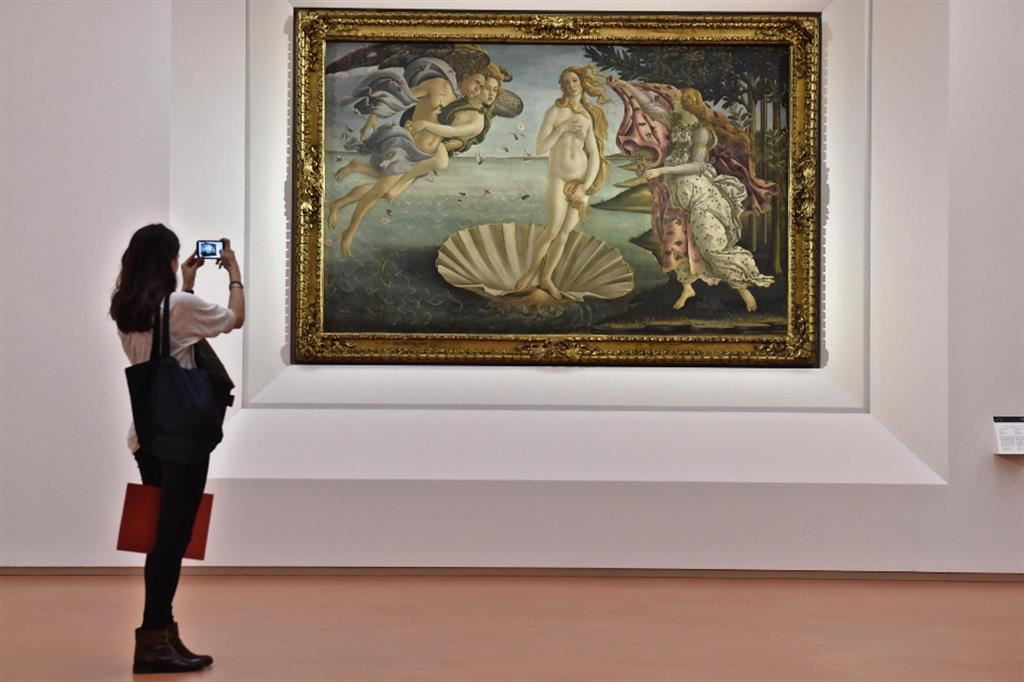 La Venere di Botticelli alla Galleria degli Uffizi