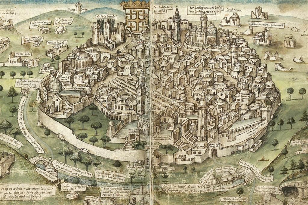 Conrad Grünenberg, “Veduta di Gerusalemme” (1487)