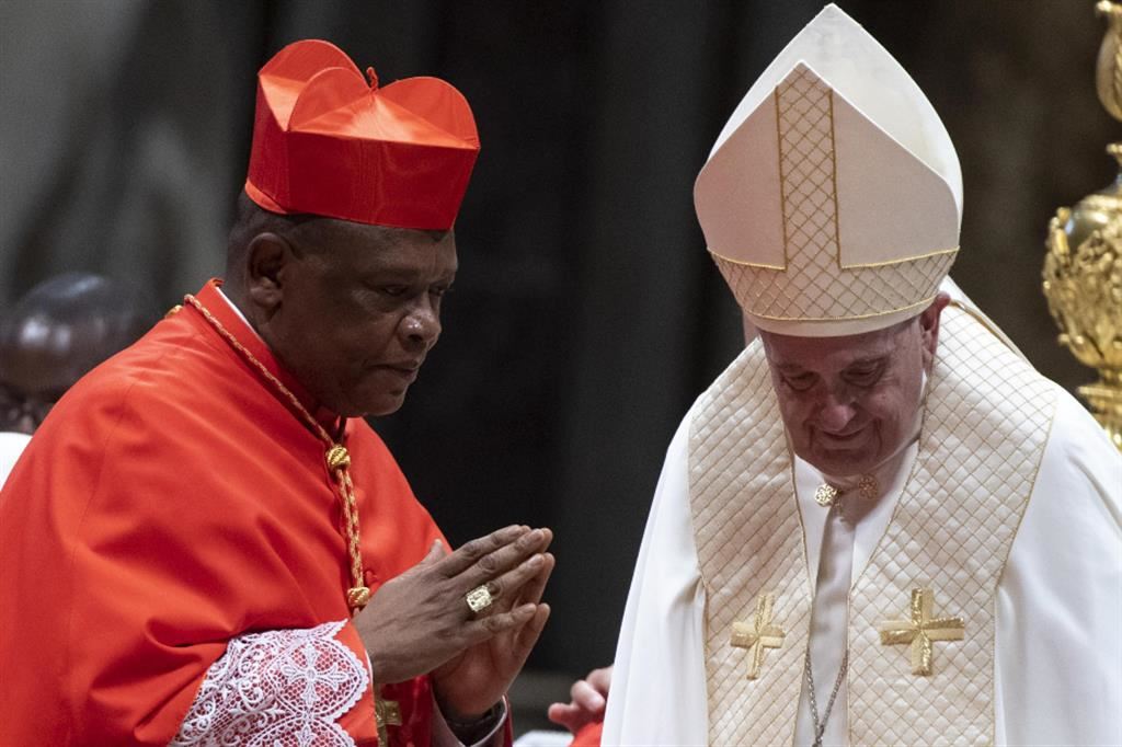 Il cardinale Ambongo e papa Francesco