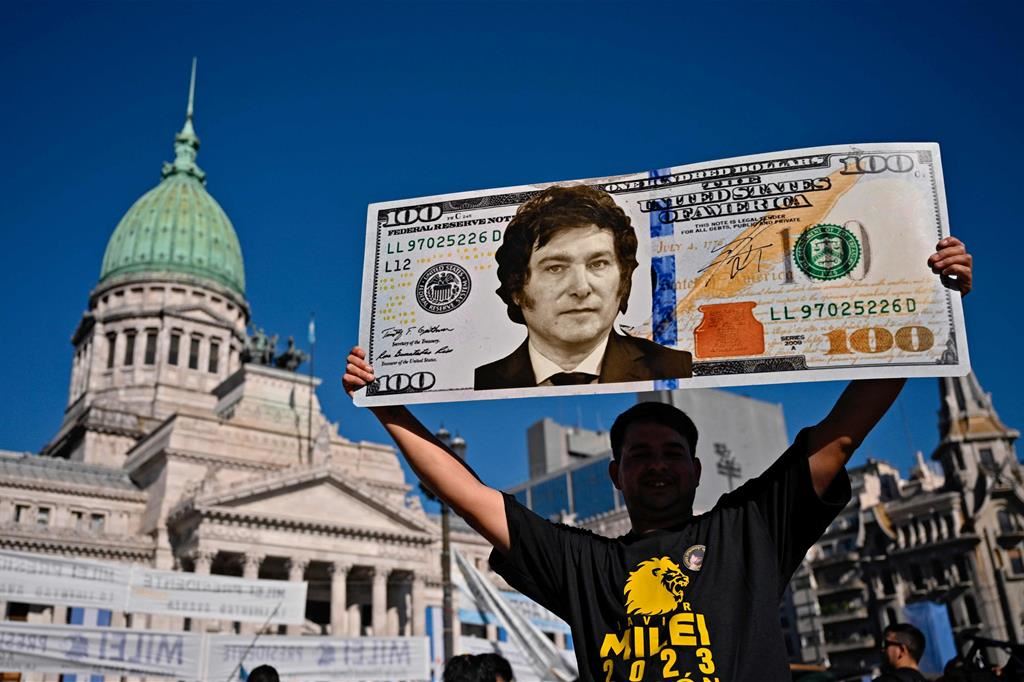 Proteste al Congresso contro il governo ultraliberista di Javier Milei