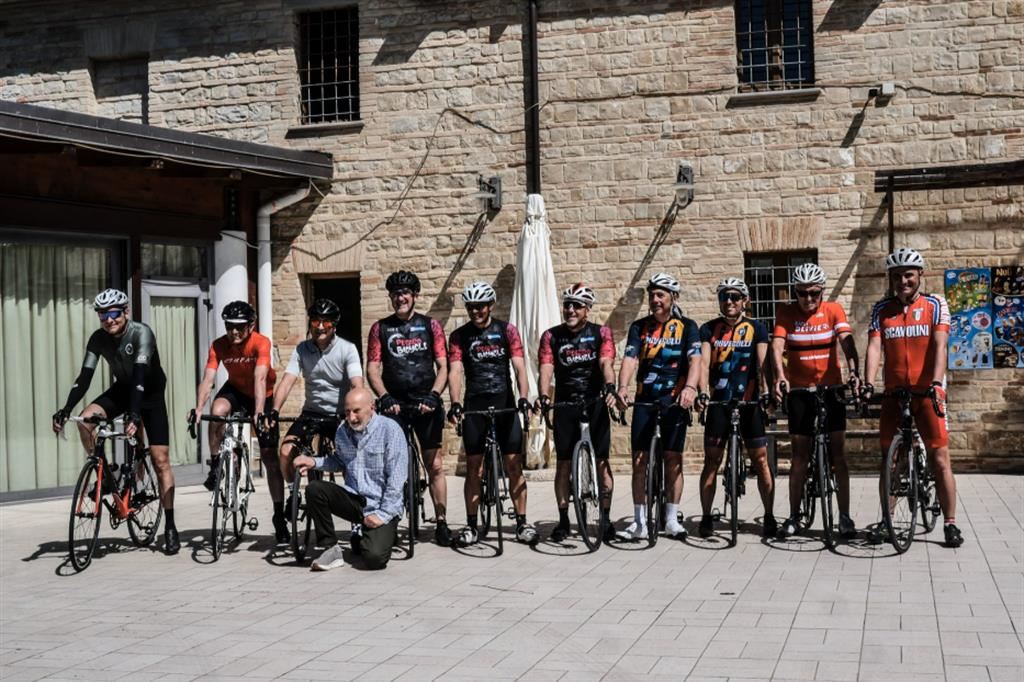 Il gruppo di ciclisti del progetto Parkinson&Bike